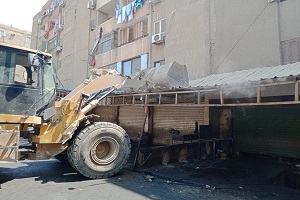 حملة مكبرة لرفع الاشغالات بمنطقة صقر قريش