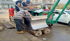 حملة لرفع الإشغالات من المنطقة الصناعية