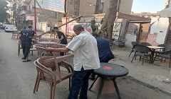 حملة لرفع الإشغالات بالحي