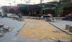أعمال إعادة رصف بالجمالية