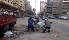 تكثيف أعمال النظافة وإزالة الاشغالات بالحي