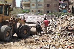 حى المرج يتابع حملات النظافة 