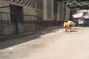 الاستمرار في رفع كفاءة شوارع الحي 