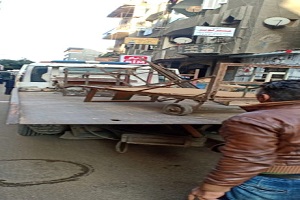 رفع إشغالات بشارعي كمال وبني فهيم