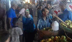 رفع الاشغالات ومتابعة ترشيد استهلاك الكهرباء ببعض المناطق بالحي