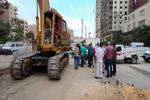 تطوير ورفع كفاءة الانارة ببعض شوارع الحي
