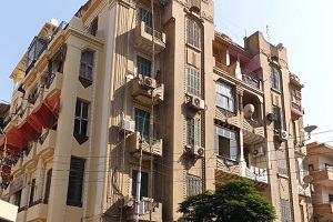 دهان الاسوار الملاصقة للمحاور الرئيسية بالحي