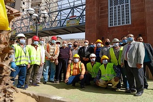 Cairo Governor inaugurates National Cancer Institution's pedestrian bridge 