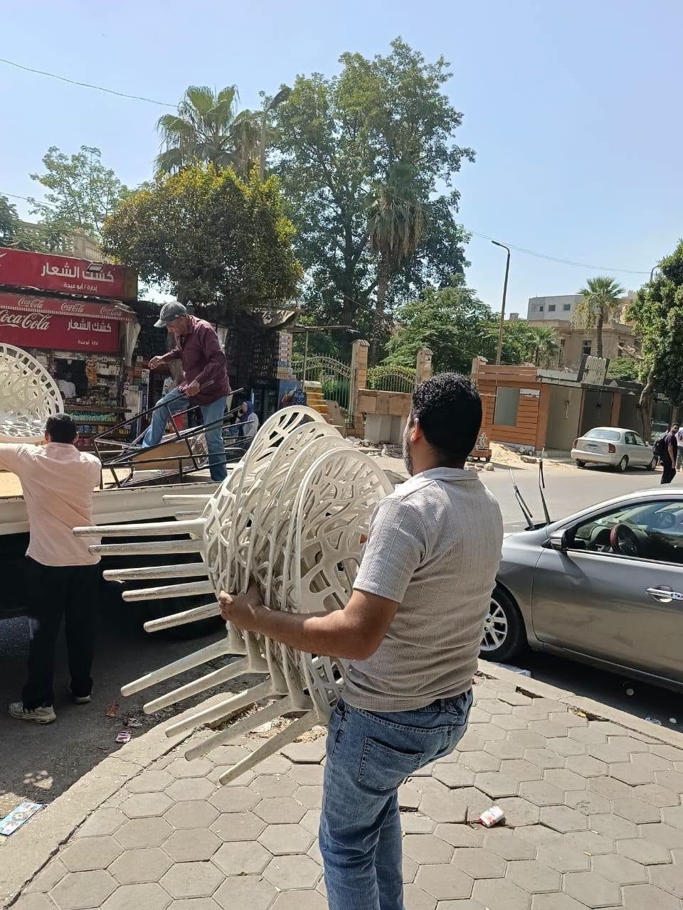 حملة لرفع الإشغالات بحي حلوان