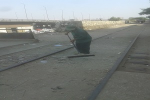 أعمال نظافة بالحي
