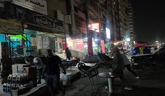 رفع جميع الاشغالات ببعض الشوارع بالحي