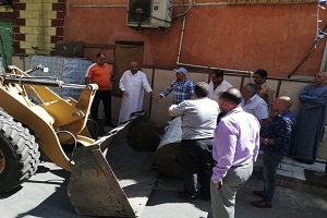 رفع إشغالات إستجابة لشكوى المواطنين