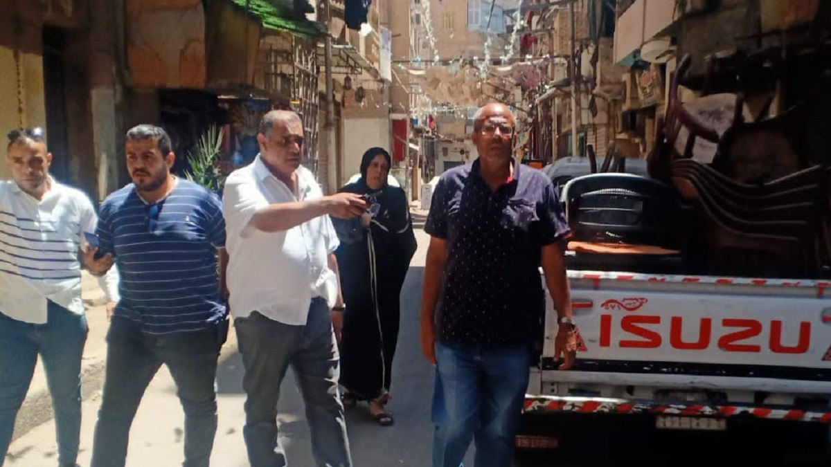 حملة لرفع الإشغالات بنطاق الحي