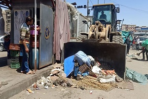 حملة مكبرة لرفع الاشغالات بمنطقة مساكن التوفيق