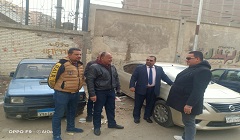 حملة لإزالة تندة وكشك مخالف أسفل كوبري الحلمية 