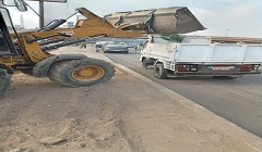 نظافة ورفع إشغالات شارع الاوتوستراد