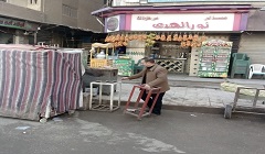 حملة لرفع الإشغالات ببعض الشوارع بالحي