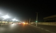 متابعة تركيب كشافات ليد بشارع عبد القادر الچيلاني 