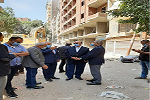 جولة تفقدية لمحافظ القاهرة لمتابعة أعمال الإزالة بحى عين شمس