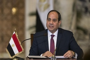 Egyptian president urges facing economic challenges due to coronavirus