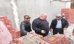 إزالة أعمال مخالفة بالممر الخاص بمدرسة النقراشي