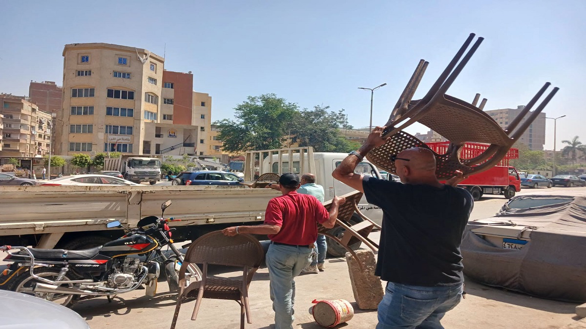 حملة لازالة جميع الاشغالات بشارعى مؤسسة الزكاة والتروللي