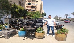 التصدي لكافة صور الإشغالات بنطاق الحي 