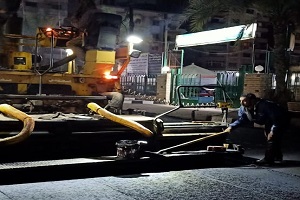 تطوير ورفع كفاءة شبكة الطرق بشوارع الحي
