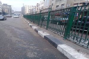 أعمال صيانة بشارع الأزهر