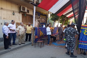تفقد رئيس الحي للجان الإنتخابية