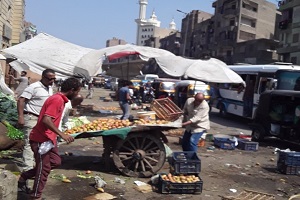 حملة لرفع بعض الاشغالات بحي المطرية