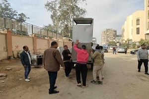 حملة لرفع الإشغالات بنطاق الحي