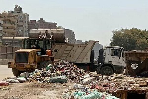 حملة لرفع الاشغالات بشارعي البترول والمرج الغربى