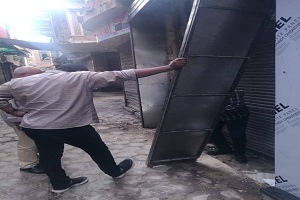 إزالة أعمال مخالفة بالحي