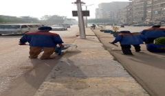 حملة نظافة وتجريد ورفع التراكمات والاشغالات بالحي