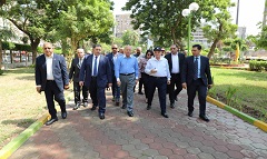 Cairo Governor inspects Ibn Sender Public Park after renovation
