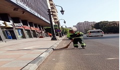 رفع مستوى كفاءة النظافة بشوارع الحي