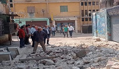 متابعة تنفيذ قرار ازاله بلوك ٣٥ مساكن ايديال 