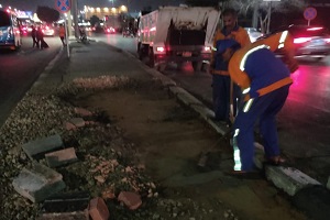اعمال نظافة ورفع مخلفات بعمارات العبور