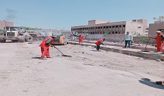 حملة نظافة وتجريد ورفع التراكمات والاشغالات بنطاق الحي