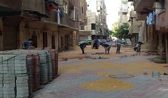 تفقد اعمال تطوير الشوارع بنطاق الحي 