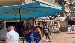 حملة لرفع اشغالات مطعم شيخ البلد بجسر السويس